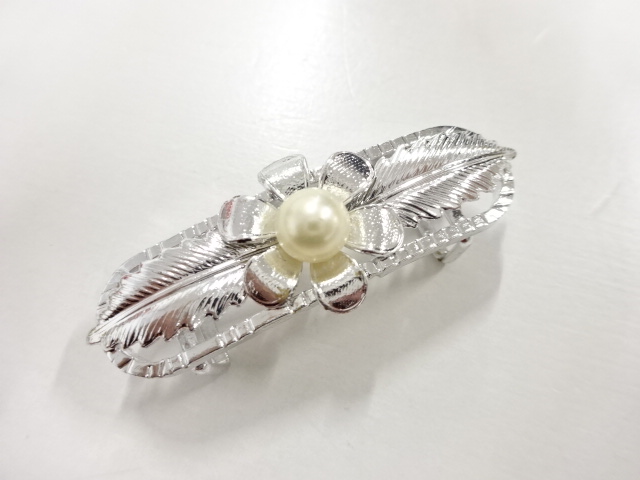 アンティーク　パール 帯留め